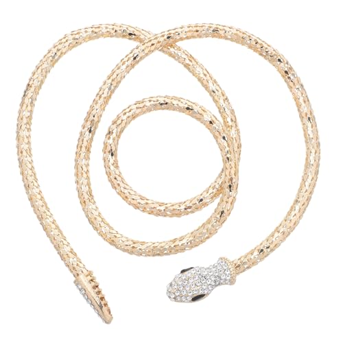 KOMBIUDA Minimalistische Schlangenförmige Halskette mit Funkelnden Strasssteinen Langlebige Legierung Modisches Statement Schmuckstück für Damen Elegantes Design für Besondere Anlässe KOMBIUDA Minimalistische Schlangenförmige Halskette mit Funkelnden Strasssteinen Langlebige Legierung Modisches Statement Schmuckstück für Damen Elegantes Design für Besondere Anlässe von KOMBIUDA