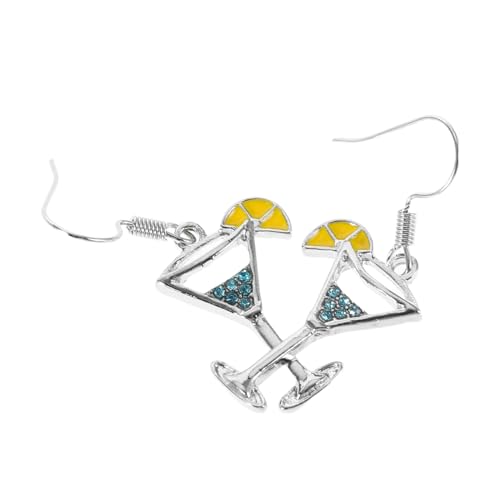 KOMBIUDA Cocktailglas-ohrringe Für Frauen Ohrstecker Zierlicher Schmuck Für Sommerveranstaltungen Und Brautjungfer Modisch Und Kreativ von KOMBIUDA