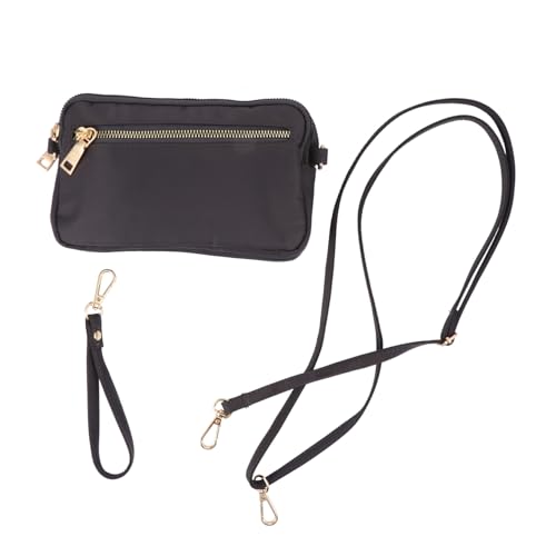 KOMBIUDA Modische Damen Schultertasche aus Strapazierfähigem Nylon Leichte Umhängetasche mit Kompakter Vielseitig Einsetzbar für Alltag und Freizeit Stilvoller Begleiter in Dunkelgrau von KOMBIUDA