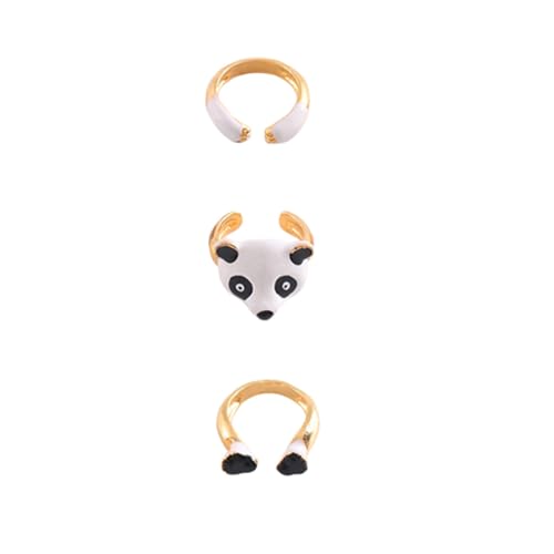 KOMBIUDA Ringe Für Damen in Pandaform Abnehmbare Und Verstellbare Legierungsringe Schmuckringe Für Fingerdekoration Mit Modischem Design KOMBIUDA Ringe Für Damen in Pandaform Abnehmbare Und Verstellbare Legierungsringe Schmuckringe Für Fingerdekoration Mit Modischem Design von KOMBIUDA
