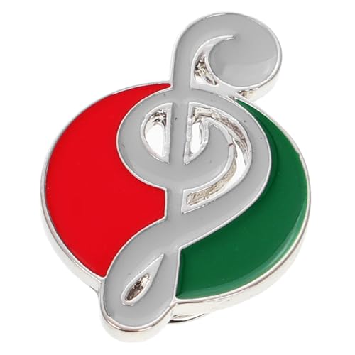 KOMBIUDA Musiknoten Brosche aus Langlebiger Legierung Kreative Niedliche Musik Instrument Anstecknadel Modisches Accessoire für Jacken Schals Rucksäcke Hemden Kleidung und Taschen von KOMBIUDA