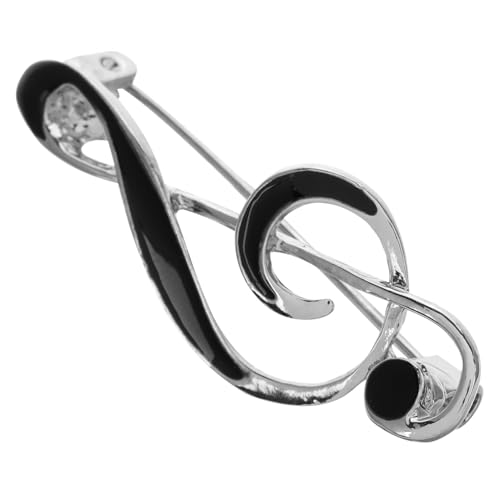 KOMBIUDA Musiknoten Brosche aus Zinklegierung mit Emaille Musikalisches Ansteckpin für Jacken Hemden Anzüge und Taschen Vielseitiger Schmuckpin für Musikliebhaber von KOMBIUDA