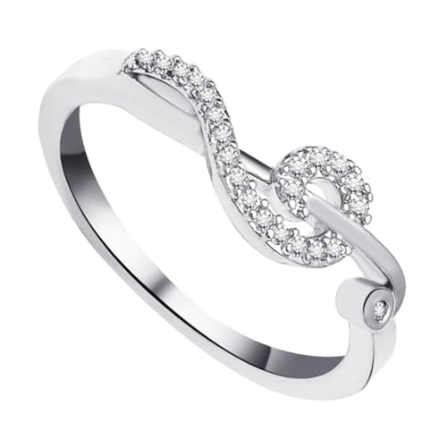 KOMBIUDA Musiknoten-fingerring Modischer Notenform-ring Aus Elegant Und Schlicht Für Damen Als Dekoration Oder von KOMBIUDA