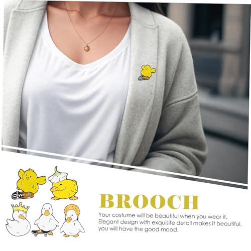 KOMBIUDA Niedliche Cartoon Enten Broschen Anstecker für Rucksäcke Hüte Jacken und Taschen Metall Abzeichen mit Sicherem Pinverschluss Kompakt und Leicht zu Tragen von KOMBIUDA