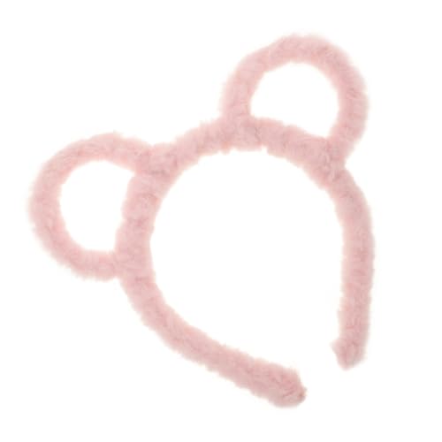 KOMBIUDA Niedliches Bärenohren Stirnband Plüsch Haarreifen Weiches Spa Headband Für Gesichtswäsche Make Up Anwendung Und Haarstyling Komfortabler Sitz Für Jugendliche Und Junge Erwachsene von KOMBIUDA
