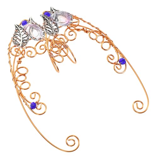 KOMBIUDA Non piercing Ear Damen Ohrklammern Handgefertigt Stilvolle Elfen ohrringe Modisch Leicht Tragbar Für Party Cosplay Alltag von KOMBIUDA