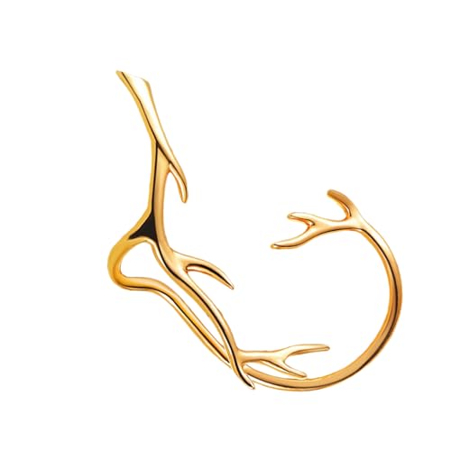 KOMBIUDA Ohrclips Damen Roségold Zweig design Modische Einfache Baumzweig form Ohrklemme ohne Ohrloch Stylische Statement ohrringe für Mädchen und Frauen Langlebig und Angenehm zu Tragen von KOMBIUDA