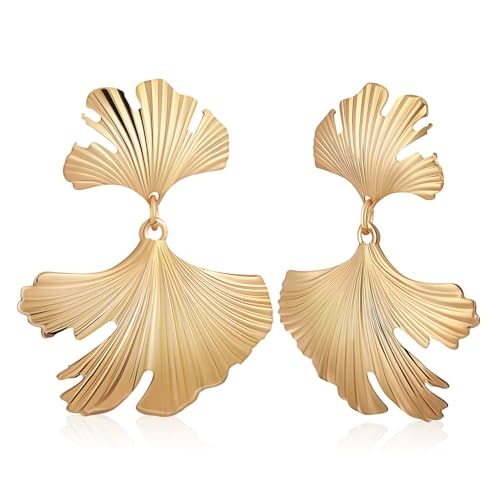 KOMBIUDA Ohrringe Damen Metall Tropfen Ohrschmuck Retro Design Schmuck Für Hochzeit Party Alltag von KOMBIUDA