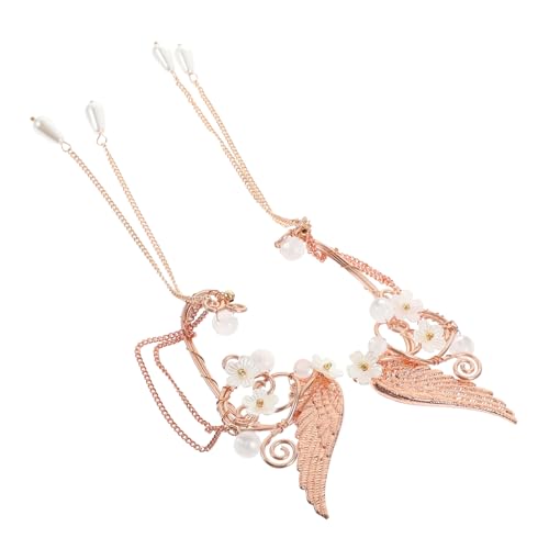 KOMBIUDA Ohrringe Damen Ohrklipser mit Perlen und Tassel Nicht Durchstochen Leicht Modisch Sicher für Teen Mädchen Geschenkidee für Geburtstag Hochzeit Valentinstag Elegante Ohrclips von KOMBIUDA