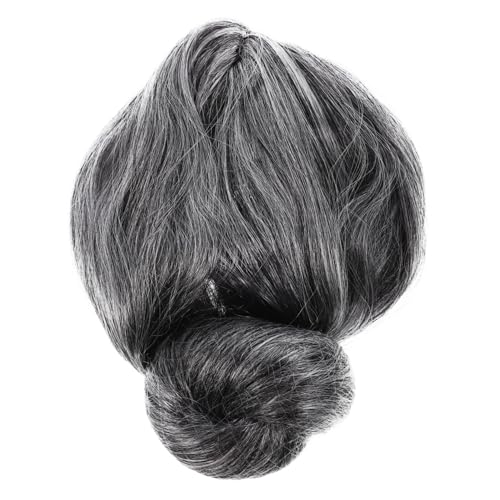 KOMBIUDA Old Lady Perücke Locken Synthetisch Für Halloween Kostüm Cosplay Einstellbare Passform Weich Und Bequem Für Partys Und Rollenspiele von KOMBIUDA