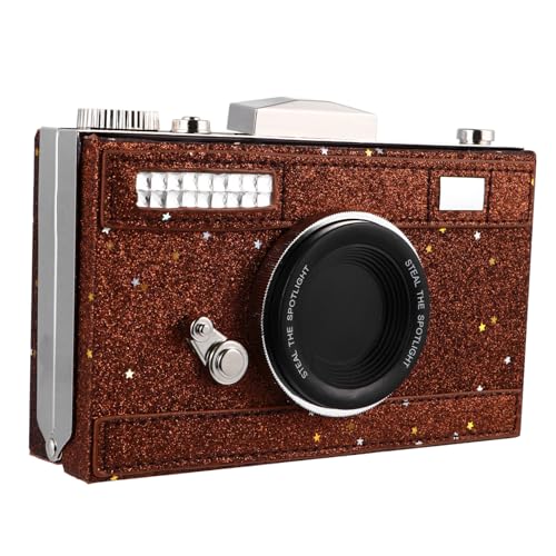 KOMBIUDA PU Kameratasche mit Breitem Schultergurt Quadratische Crossbody Bag in Kameraform Modernes Design Große Kapazität Langlebige Pu material Stilvolle Umhängetasche für Damen von KOMBIUDA