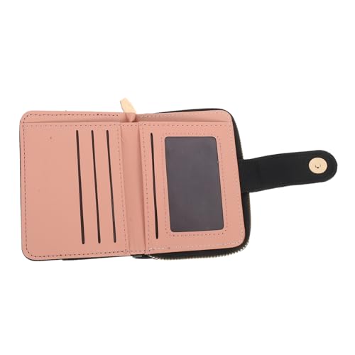 KOMBIUDA PU Kartenetui Klein mit Reißverschluss Litchi Strukturoberfläche Langlebig Große Kapazität für Damen und Herren Eleganter Geldbeutel Vielseitig für Alltag und Büro von KOMBIUDA