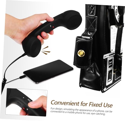 KOMBIUDA PU Schultertasche Damen Umhängetasche Verstellbarer Gurt Kreative Telefonform Crossbody Bag Leichte Handtasche für Alltag Reise Geschenk von KOMBIUDA