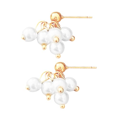 KOMBIUDA Perlenohrringe Damen Ohrstecker Leicht und Elegant Schmuck Geschenkideen für Frauen Alltag und Party Mehrere Ohrlöcher Geeignet von KOMBIUDA