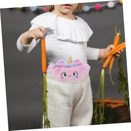 KOMBIUDA Plüsch Einhorn Hüfttasche Fanny Pack Strapazierfähig Niedlich Mädchen Brusttasche Für Alltag Reise Shopping Snack Schlüssel Organizer von KOMBIUDA