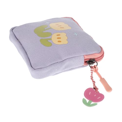 KOMBIUDA Portabler Menstruationsbinden aufbewahrungsbeutel mit Reißverschluss Kleines Hygieneetui für Damenbinden und Leichtes Kartenetui für Mädchen Stilvolle Blütenoptik Robust und von KOMBIUDA