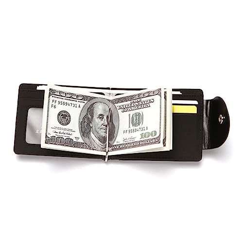 KOMBIUDA Praktische Herren Geldklammer mit RFID Schutz Kreativer Kartenhalter und Kleiner Geldbörse Vielseitig als Führerscheintasche Münzfach und Geldbeutel für Alltag Geeignet von KOMBIUDA