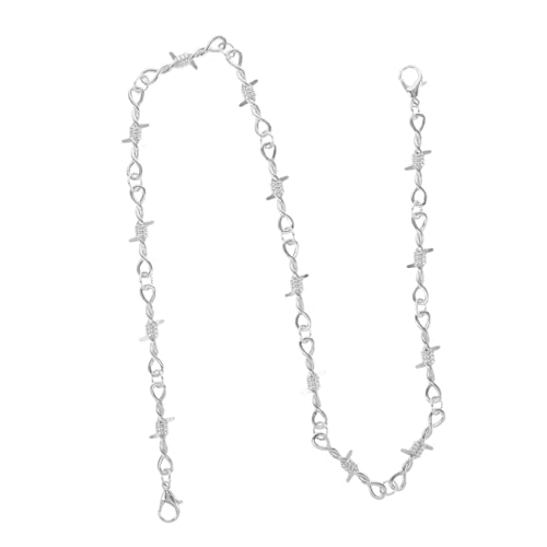 KOMBIUDA Stacheldrahthalskette Mit Dornen Für Gothic Und Punk-stil Metallkette Für Männer Und Frauen Hip-hop-schmuck Choker-kette Für Jungen Und Mädchen von KOMBIUDA