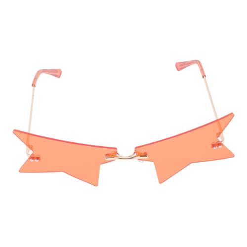 KOMBIUDA Randlose Extravagante Party sonnenbrille aus Langlebigem Legierungsmaterial Modisch und Bequem für Damen und Herren als Fotorequisite für Strand Shopping und Tanzveranstaltungen von KOMBIUDA