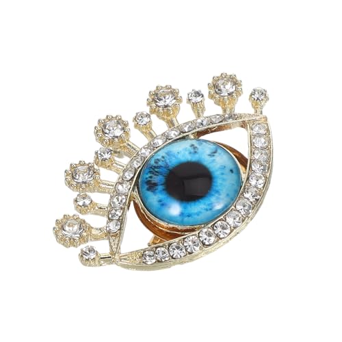 KOMBIUDA Retro Brosche Damen Kurz mit Großem Bösem Auge Funkelnden Strasssteinen Vielseitiges Ansteckaccessoire für Cardigans und Schals Origineller Modeschmuck für Individuelle Looks KOMBIUDA Retro Brosche Damen Kurz mit Großem Bösem Auge Funkelnden Strasssteinen Vielseitiges Ansteckaccessoire für Cardigans und Schals Origineller Modeschmuck für Individuelle Looks von KOMBIUDA