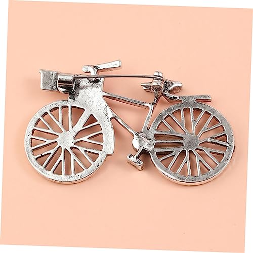 KOMBIUDA Rhinestone Fahrradbrosche Vintage Metall Anstecker für Radfahrer Damen Kleidung Accessoire in Rot Langlebig und Elegant für Jacken Schals Taschen und Kleider von KOMBIUDA