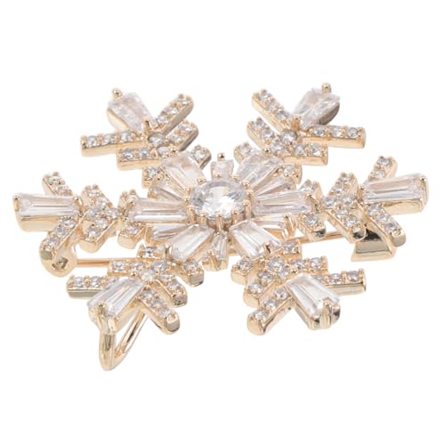 KOMBIUDA Rhinestone Schneeflocken-brosche Unisex Leichter Schmuck für Anzüge Hemden Mützen Vielseitige Anstecknadel für Festliche Anlässe Hochzeit Party Alltag von KOMBIUDA