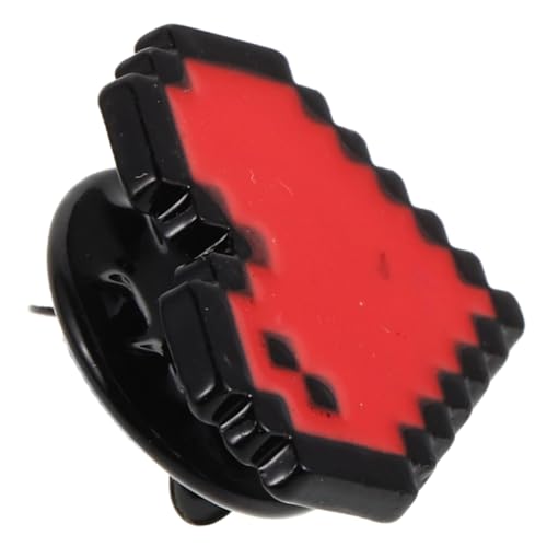 KOMBIUDA Rote Herz Brosche Anstecker aus Robustem Zinklegierung Vielseitig für Kleidung Taschen und Hüte Valentinstag Party Schmuck Accessoire Attraktives Design von KOMBIUDA