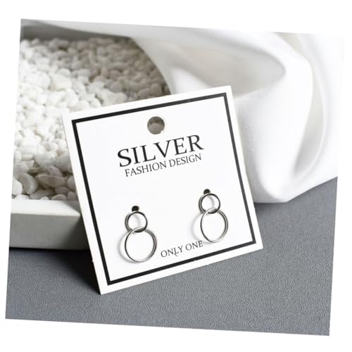 KOMBIUDA Runde Silber Ohrstecker Damen Leicht Kreativ Ohrhänger Modischer Schmuck für Frauen Alltag und Party von KOMBIUDA