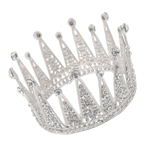 KOMBIUDA Rundum Strahlende Haarschmuck mit Funkelnden Kristallen Leichter Prinzessinnen-tiara für Hochzeit Geburtstag und Party Komfortables Elegantes Braut-haar-accessoire in Silber KOMBIUDA Rundum Strahlende Haarschmuck mit Funkelnden Kristallen Leichter Prinzessinnen-tiara für Hochzeit Geburtstag und Party Komfortables Elegantes Braut-haar-accessoire in Silber von KOMBIUDA