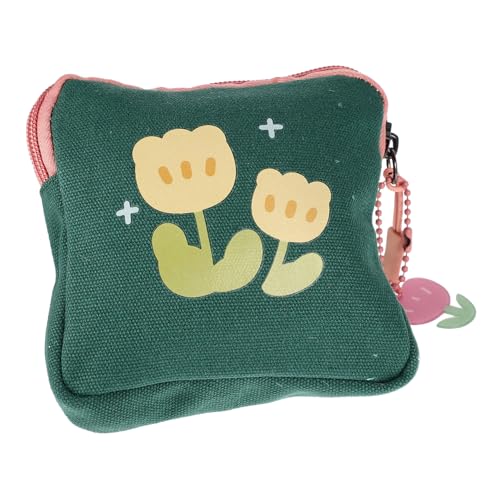 KOMBIUDA Sanitary Napkin Storage Bag Im Blumenmuster Kompakte Und Stilvolle Aufbewahrung Für Damenbinden Münzen Lippenstifte Und Karten Für Reisen Und Alltag Studentinnen Und Mädchen von KOMBIUDA