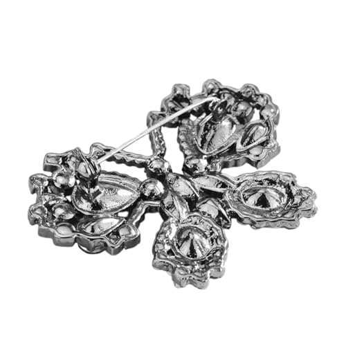 KOMBIUDA Schlichte Schmetterling Brosche mit Strasssteinen Kleine Dekorative Anstecknadel für Damen Modisches Accessoire für Kleidung Schals Taschen und Hosen Rutschfest und Einfach zu von KOMBIUDA