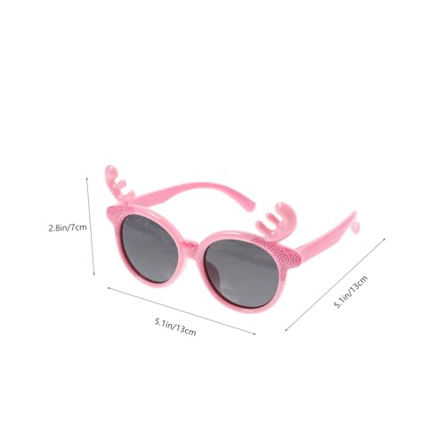 KOMBIUDA Sonnenbrille Deer Eye Robuste Partybrille mit Verstellbaren Nasenpads Uv Schutz Modisch und Lustig für Mädchen und Jungen für Geburtstagsfeiern und Outdoor Aktivitäten von KOMBIUDA