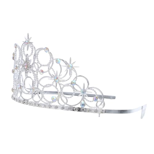 KOMBIUDA Sparkly Rhinestone Crown Haaraccessoire Leichter Zinklegierung Sternkopfstück Braut Tiara Für Hochzeit Party Performance KOMBIUDA Sparkly Rhinestone Crown Haaraccessoire Leichter Zinklegierung Sternkopfstück Braut Tiara Für Hochzeit Party Performance von KOMBIUDA