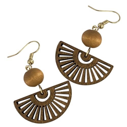 KOMBIUDA Statement Ohrhänger im Ethnischen Chinese Design Leichte Kompakte Ohrschmuck für Damen Vintage Fächerform Exklusiver Schmuck für Teenager und Frauen von KOMBIUDA