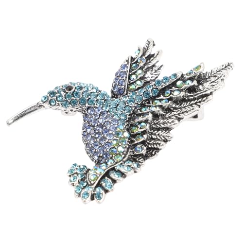 KOMBIUDA Strass Hummingbird Brosche Damen Anstecknadel Modisch Einzigartig Feine Verarbeitung Geschenk Freundin Mutter Zubehör für Kleid Mantel Schmuck von KOMBIUDA