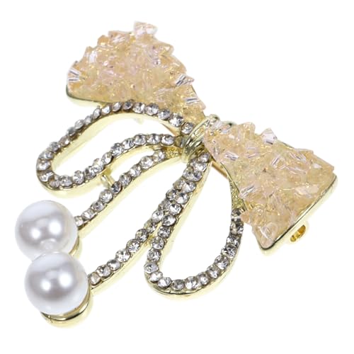 KOMBIUDA Strass Schleifenbrosche aus Zinklegierung Funkelnde Anstecknadel für Damen Vielseitig für Kleidung Schals und Taschen Langlebiges Design mit Luxuriösem Glitzereffekt von KOMBIUDA