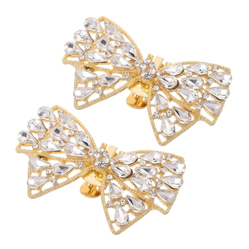 KOMBIUDA Strass Schuhclips Schleife Bling Schuhschmuck Pumps Schuhschnalle Ersatz Schmuck für Damen Hochzeit Party Zubehör Modisch und Abnehmbar KOMBIUDA Strass Schuhclips Schleife Bling Schuhschmuck Pumps Schuhschnalle Ersatz Schmuck für Damen Hochzeit Party Zubehör Modisch und Abnehmbar von KOMBIUDA