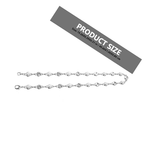 KOMBIUDA Strasssteine Kettenapplikation Hochzeitsgürtel Damen Schmuck DIY Dekorative Alloy Applikation für Brautkleider Kleidung Taschen Jeans von KOMBIUDA