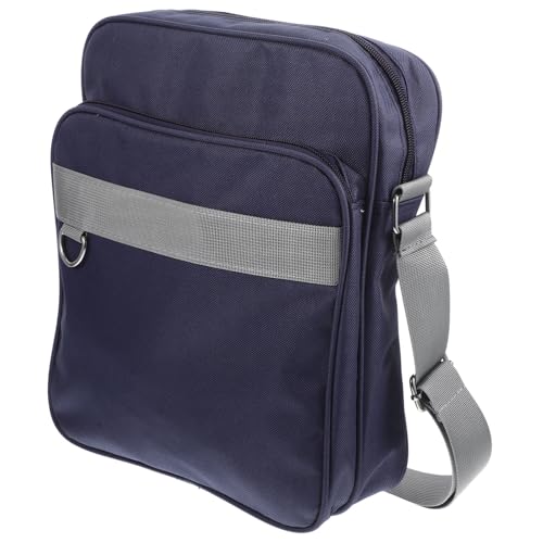 KOMBIUDA Studenten Umhängetasche Groß Kapazität Verstellbar Schultertasche Crossbody Tasche Damen Herren Alltag Uni Blau Stilvoll Alltagstasche für Schule und Freizeit von KOMBIUDA