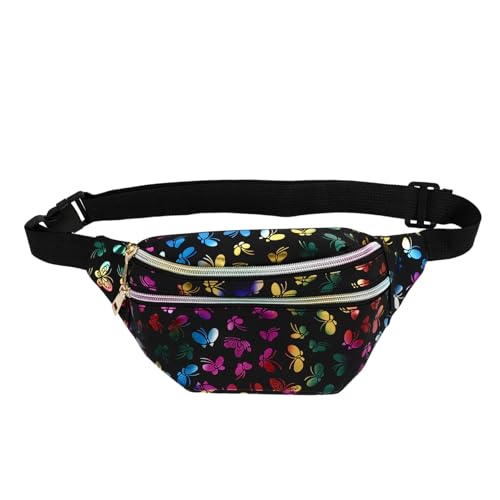 KOMBIUDA Stylische Damen Bauchtasche mit Doppelreißverschluss Vielseitige Umhängetasche und Hüfttasche für Alltag Reisen und Freizeit Komfortabel als Crossbody oder Taillentasche Geräumig von KOMBIUDA