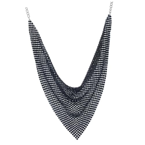KOMBIUDA Stylische Damen Halskette mit Metallpailletten Kurze Clavicle kette Modisches Collier für Frauen Langlebiger Schmuck für Party Fashion Show und Alltagslook von KOMBIUDA