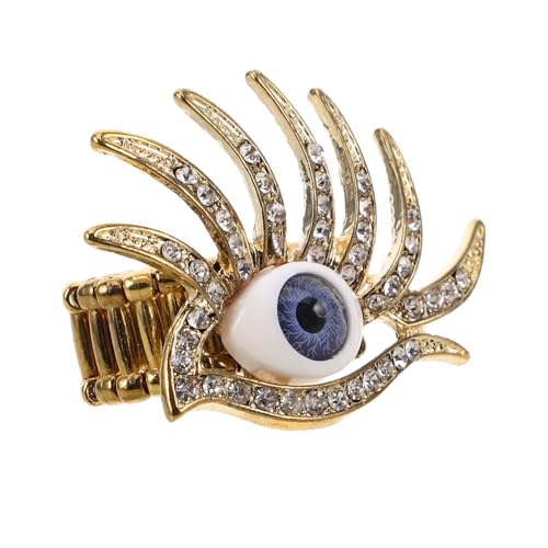 KOMBIUDA Stylischer Evil Eye Ring für Damen Glänzende Elastischer Fingerring für Partys Täglichen Gebrauch Einzigartiges Design Langlebig Komfortabel KOMBIUDA Stylischer Evil Eye Ring für Damen Glänzende Elastischer Fingerring für Partys Täglichen Gebrauch Einzigartiges Design Langlebig Komfortabel von KOMBIUDA