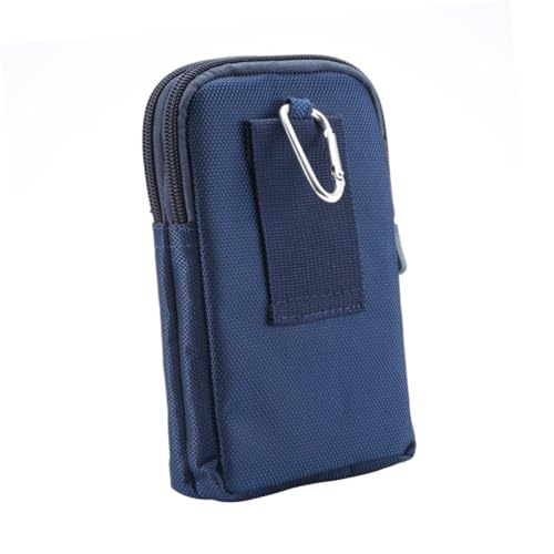 KOMBIUDA Tragbare Hüfttasche Aus Nylon Doppelt Reißverschluss Praktische Handytasche Für Outdoor Kleine Gürteltasche Für Herren Für Wandern Und Reisen von KOMBIUDA