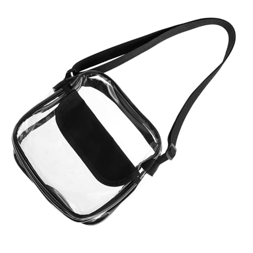 KOMBIUDA Transparente PVC Schultertasche Damen Strandtasche Crossbody Umhängetasche Reisebeutel mit Reißverschluss Sicher für Freizeit Shopping Party von KOMBIUDA