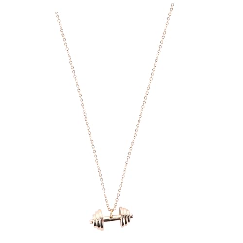 KOMBIUDA Trendige Damen Halskette mit Dekorativem Hantel anhänger Kreatives Hip hop Schmuckaccessoire in Gold Modischer Modeschmuck Geschenk für Alltag Party und Shopping KOMBIUDA Trendige Damen Halskette mit Dekorativem Hantel anhänger Kreatives Hip hop Schmuckaccessoire in Gold Modischer Modeschmuck Geschenk für Alltag Party und Shopping von KOMBIUDA
