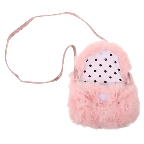 KOMBIUDA Umhängetasche Plüsch Mädchen Tragbar Niedlich Einzelschultertasche für Alltag Shopping Reisen Party von KOMBIUDA