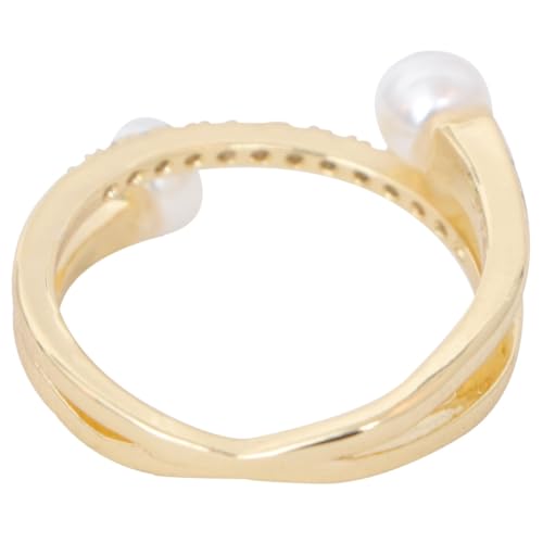 KOMBIUDA Verstellbarer Damenring mit Vintage perlen Kreuzdesign Eleganter Modischer Fingerring für Frauen Handgefertigter Schmuck für Partys und Geschenkideen KOMBIUDA Verstellbarer Damenring mit Vintage perlen Kreuzdesign Eleganter Modischer Fingerring für Frauen Handgefertigter Schmuck für Partys und Geschenkideen von KOMBIUDA