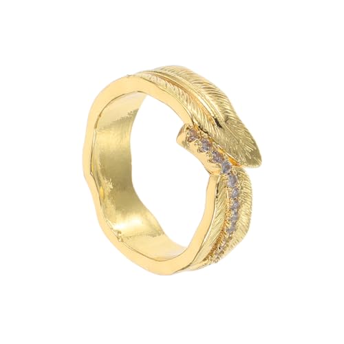 KOMBIUDA Verstellbarer Goldener Fingerring Damen Offener Statement Ring Mit Vintage Stil Für Hochzeit Party Schmuck von KOMBIUDA