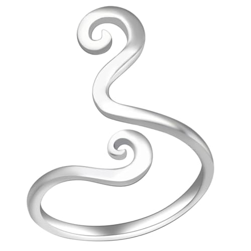 KOMBIUDA Verstellbarer Zehenring Damen Silber Offener Fußschmuck Boho Stil Verstellbar Komfortabler Legierungsring Sommer Strand Schmuck von KOMBIUDA
