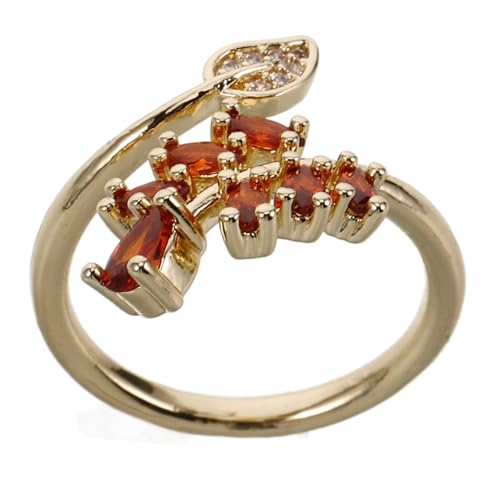 KOMBIUDA Verstellbarer und Blumenring mit Geometrischem Design Mikrobefasster Zirkonia Leichter Damenring Naturinspiriertes Schmuckstück für Alltag und Besondere Anlässe KOMBIUDA Verstellbarer und Blumenring mit Geometrischem Design Mikrobefasster Zirkonia Leichter Damenring Naturinspiriertes Schmuckstück für Alltag und Besondere Anlässe von KOMBIUDA